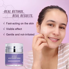 Retinol Face Cream with Hyaluronic Acid - Anti-Aging Wrinkle Reduction