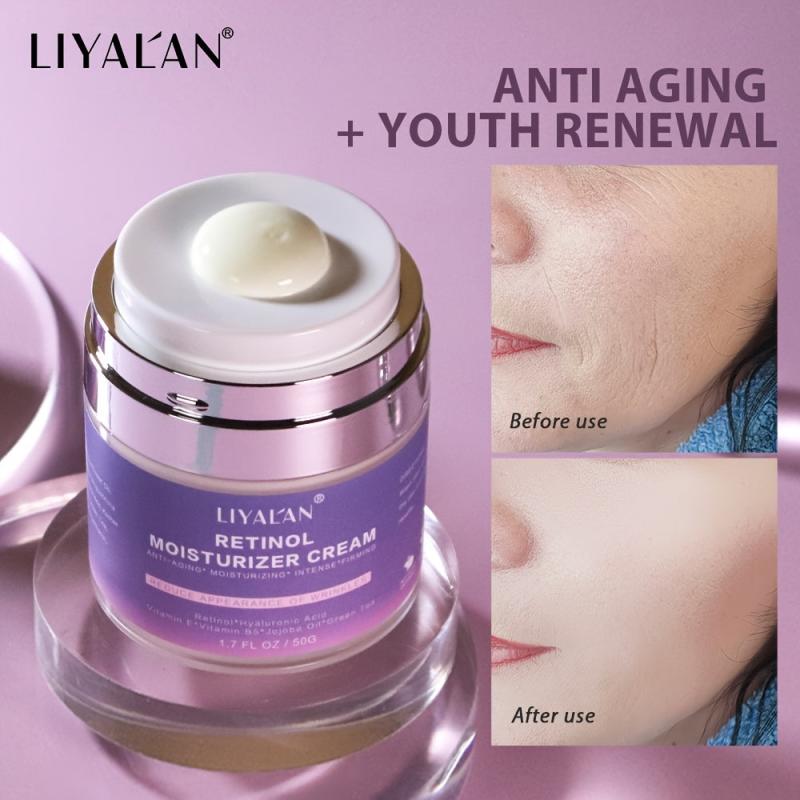 Retinol Face Cream with Hyaluronic Acid - Anti-Aging Wrinkle Reduction