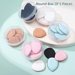 5pcs Mini Makeup Puff Finger Puff Soft Water Drop Makeup Sponges