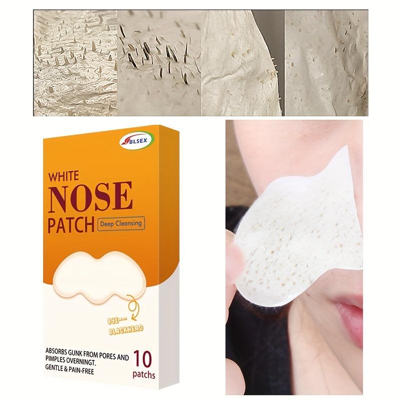 Nose Patches 10pcs Blackheads Removal Dead Skin Smoothing Revitalizing Skin