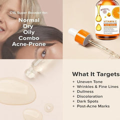 Vitamin C Face Serum with Hyaluronic Acid - Anti-Aging Skin Care