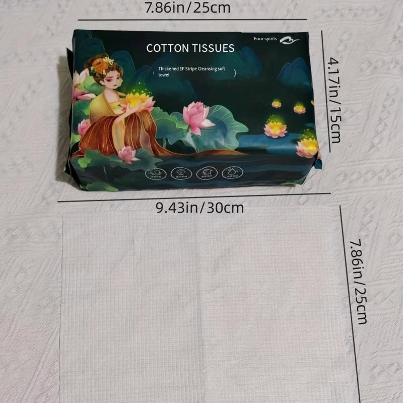 Soft Dry Wipe Face Towel 100% Cotton Facial Tissue Disposable Face Towel