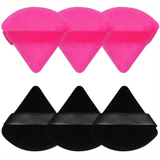Soft Plush Powder Puff for Loose Powder & Liquid Cosmetic, 12 Pcs