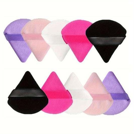 Soft Plush Powder Puff for Loose Powder & Liquid Cosmetic, 12 Pcs