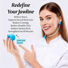 Jaw Trainer Muscle Training Ball Fitness Facial Machine