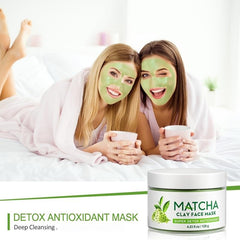 Antioxidant Matcha Green Tea Mud Mask Deep Cleansing Moisturizing Hydrating