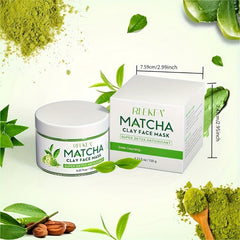 Antioxidant Matcha Green Tea Mud Mask Deep Cleansing Moisturizing Hydrating