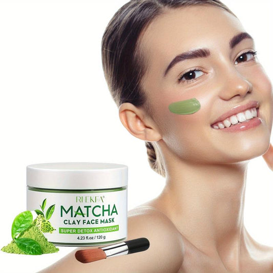 Antioxidant Matcha Green Tea Mud Mask Deep Cleansing Moisturizing Hydrating