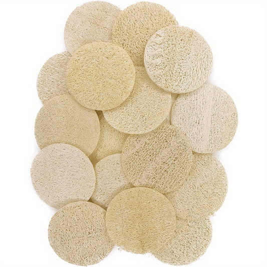 Natural Exfoliating Face Pad Loofah Sponge Facial Brush Makeup Remover Scrubber