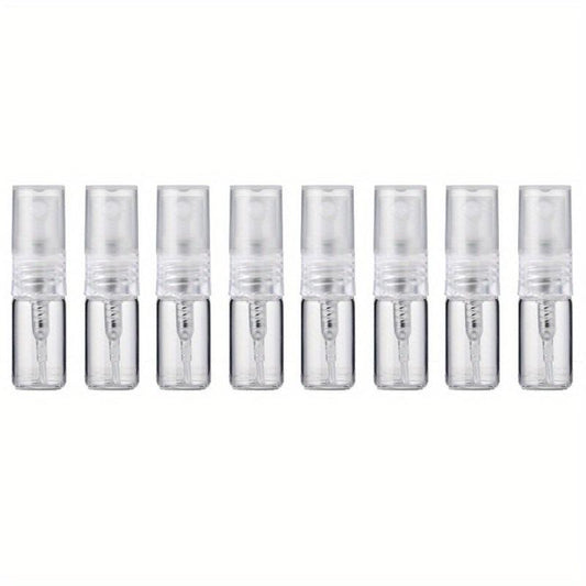 8PCS Perfume Bottle Set 2ml 3ml 5ml 10ml Glass Spray Refillable Empty Bottles