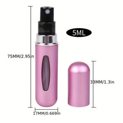 5pcs Portable Perfume Atomizer Travel Spray Bottle Essential Accessory
