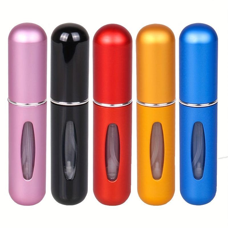 5pcs Portable Perfume Atomizer Travel Spray Bottle Essential Accessory