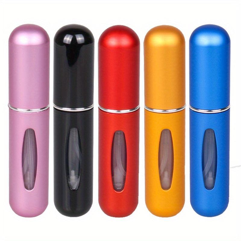 5pcs Portable Perfume Atomizer Travel Spray Bottle Essential Accessory