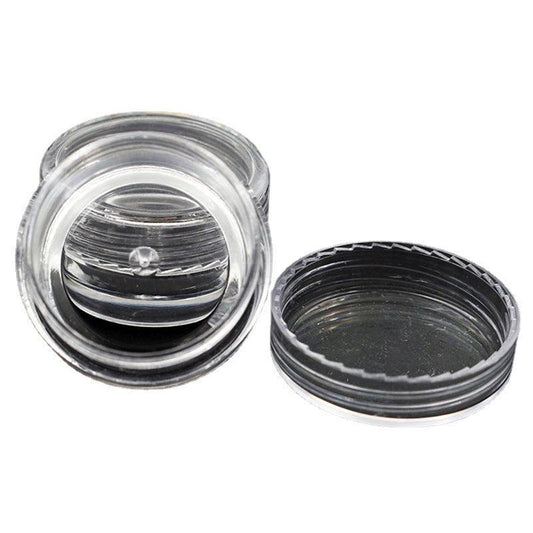 50pcs Clear Cream Jar Mini Cosmetic Bottles for Nail Polish Skincare and More