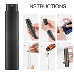8ml Portable Mini Perfume Atomizer for Travel Refillable Small Spray Bottle