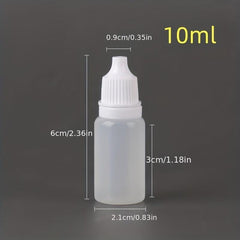 5pcs Eye Liquid Dropper Vials w/ Screw Cap 5ml 10ml 30ml Storage Container