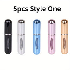 5PCS 5ml Perfume Spray Bottle Portable Atomizer Refillable Mini Bottles