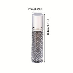 10ml Leak Proof Roller Bottles Non Slip Glass for Aromatherapy Perfume