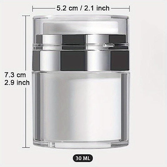 Airless Pump Jars Set for Makeup with Lid