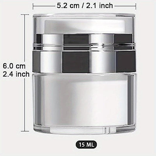 Airless Pump Jars Set for Makeup with Lid