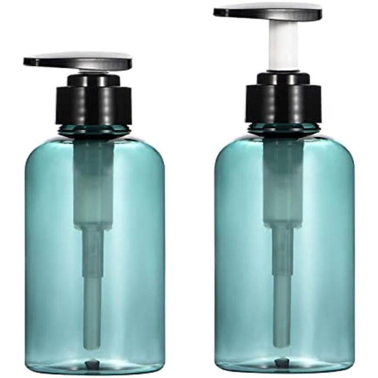 2pcs 300ml Pump Bottles Refillable Containers Clear