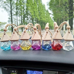 8ml Car Aromatherapy Diffuser Hanging Bottle Fresh Fragrant Air Travel