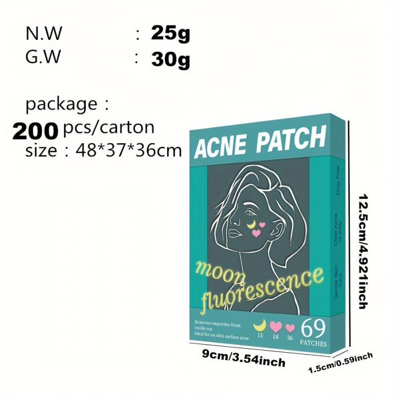 Fluorescent Acne Patch Hydrocolloidal Stickers for Girls and Women
