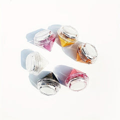 50pcs Clear Refillable Empty Cosmetic Jars Diamond Shape 
