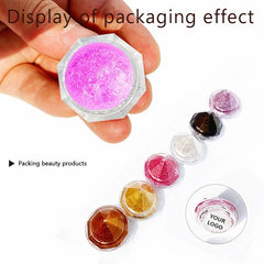 50pcs Clear Refillable Empty Cosmetic Jars Diamond Shape 