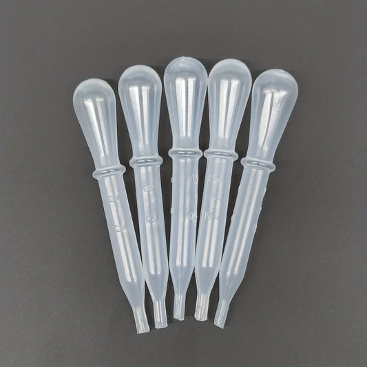 5pcs 1.5ml Disposable Plastic Transfer Pipettes Eye Dropper