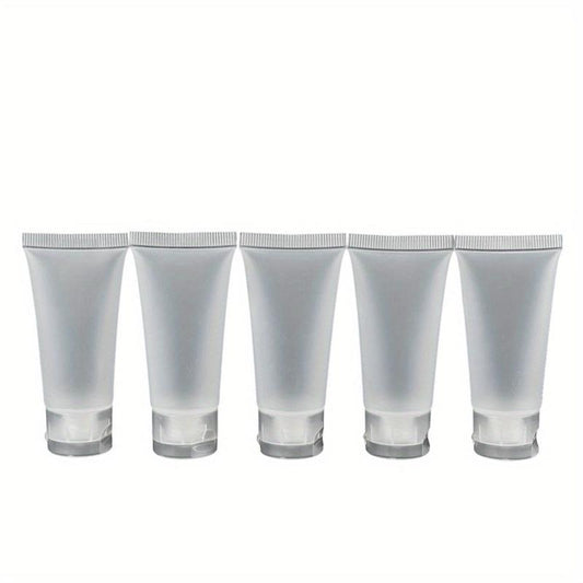 5PCS Clear Tube Cosmetic Containers 20-100ml Travel Lotion Bottles