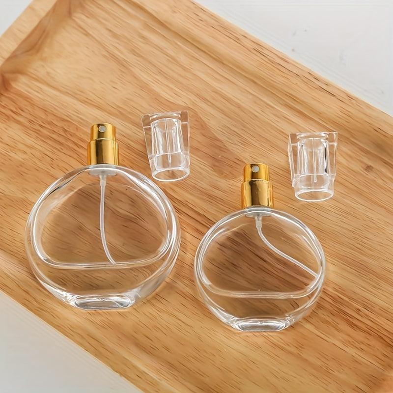 25ml Round Perfume Atomizer Spray Bottle Metal Cosmetic Sample Glass Bottle