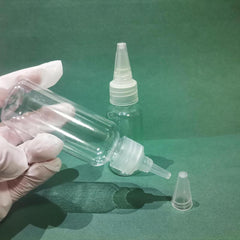 2pcs Squeeze Bottles 30ml & 50ml Twist Cap for Oils Crafts Art Glue Ink
