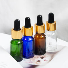 2pcs Leak Proof Glass Bottles Essential Dropper 15ml 0.5oz