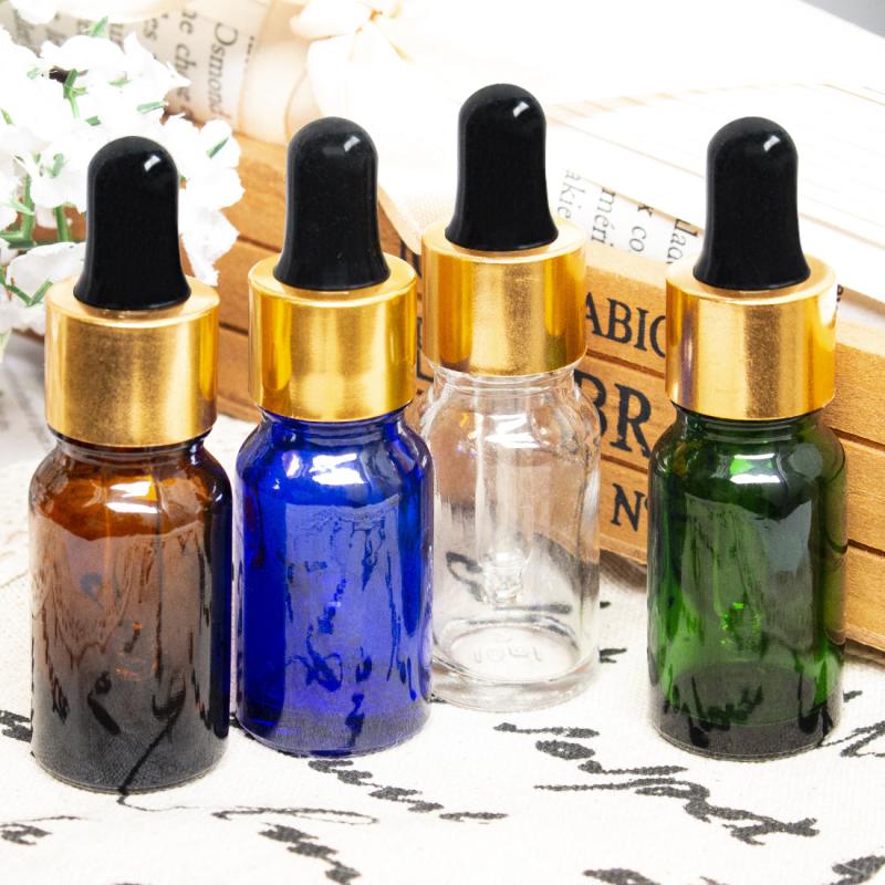 2pcs Leak Proof Glass Bottles Essential Dropper 15ml 0.5oz