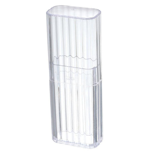Travel Makeup Swabs Organizer Box Clear Container Home Swab Case