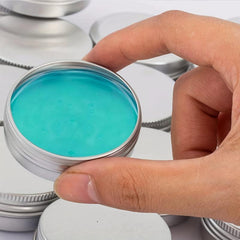 12pcs 2oz Aluminum Tin Jar for Cosmetics Skincare Screw Lid Round Container