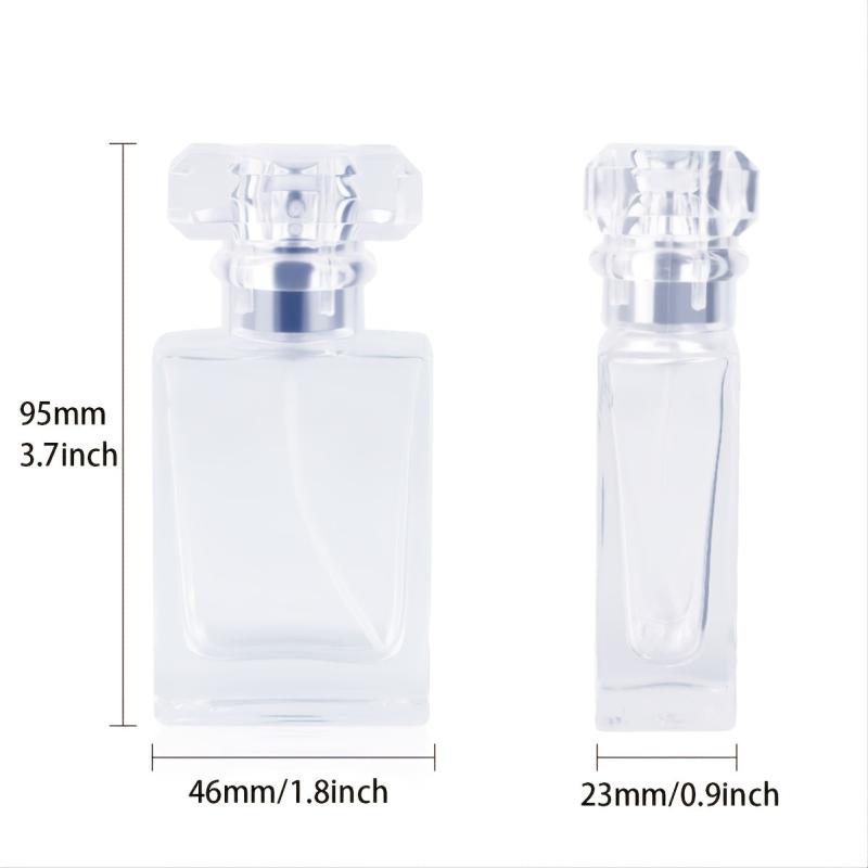 Clear Glass Spray Perfume Bottle - Refillable and Eco Friendly