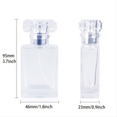 Clear Glass Spray Perfume Bottle - Refillable and Eco Friendly