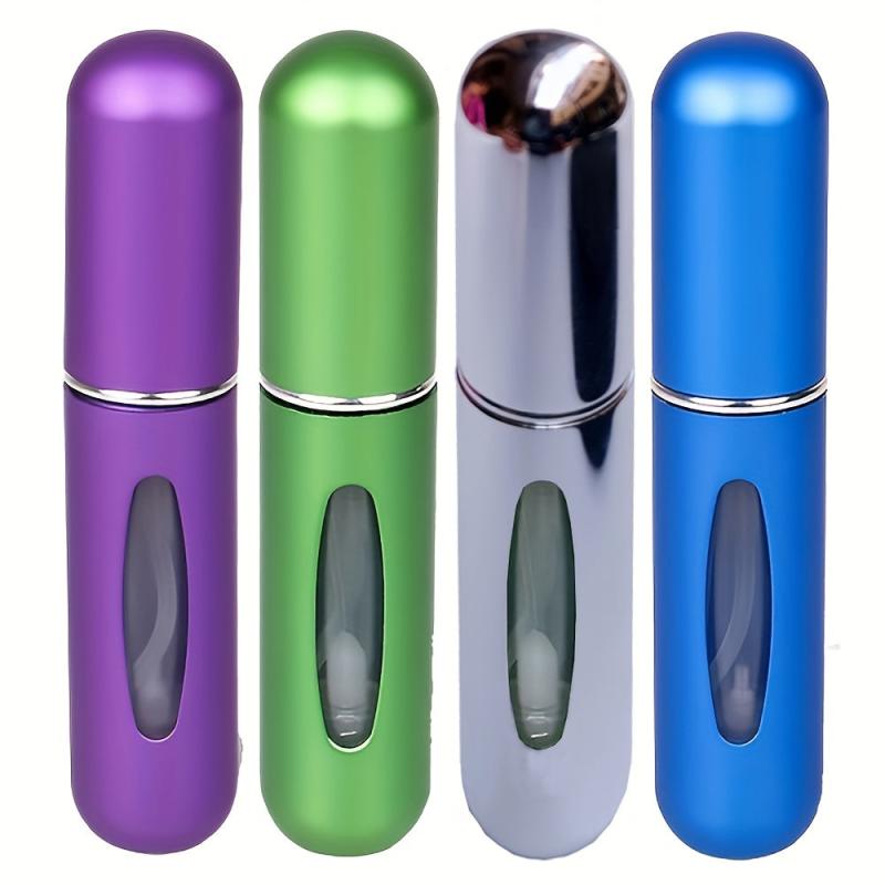 4PCS Mini Portable Refillable Perfume Bottle for Travel 5ml