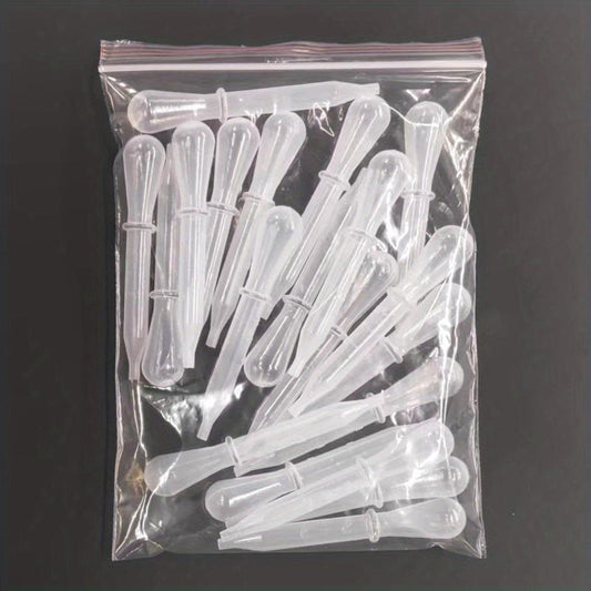 20pcs Disposable Plastic Transfer Pipettes 1.5ml Liquid Droppers Lab Science Art