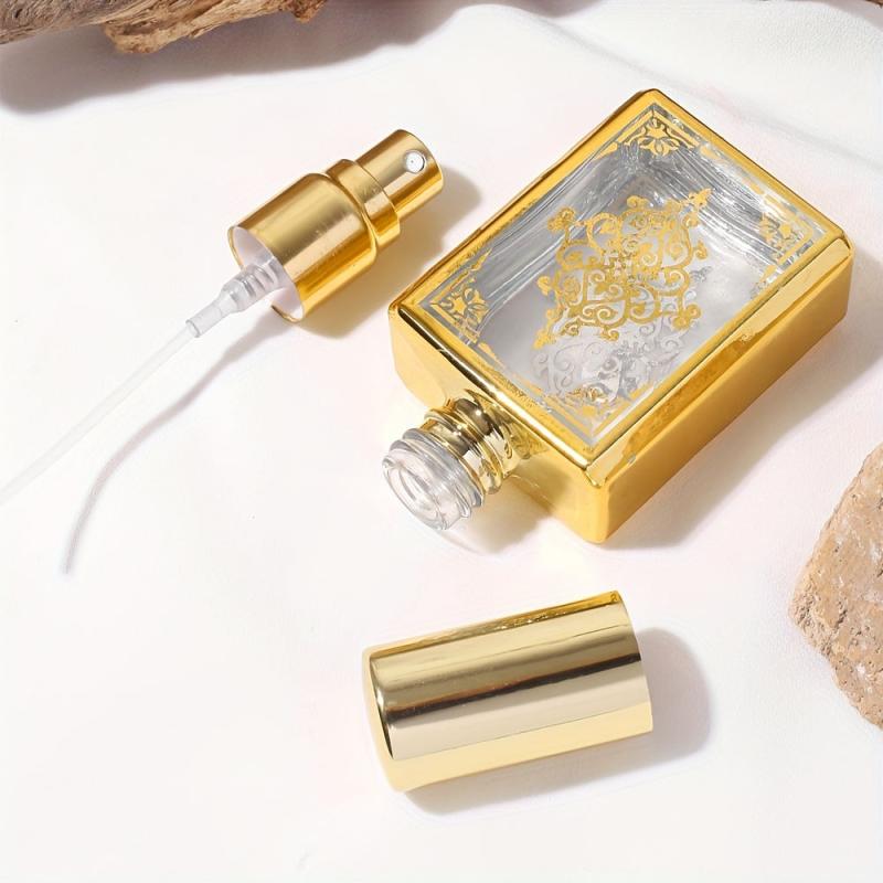 15ml Portable Perfume Spray Bottle - Square Glass Atomizer