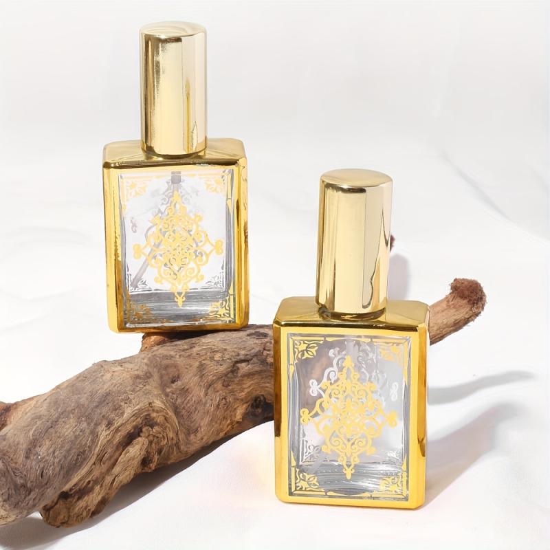 15ml Portable Perfume Spray Bottle - Square Glass Atomizer