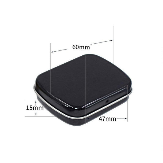 Empty Metal Tin Flip Storage Box Organizer Silver for Money Coin Key 1pc