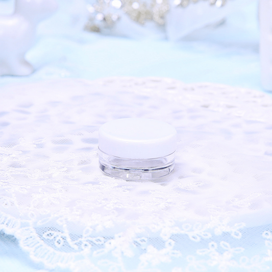 5g Clear Plastic Round Jars - Cosmetic Lotion Cream Makeup Container