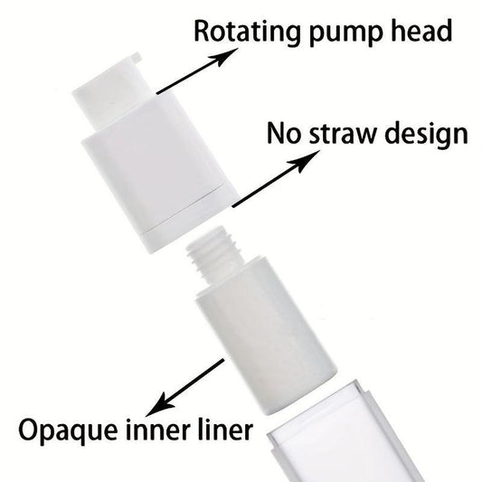 2pcs Airless Pump Bottle DIY Cream Lotion Dispenser