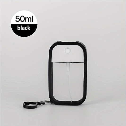 Refillable Portable Spray Bottle with Keychain for Hand Sanitizer and Fragrance