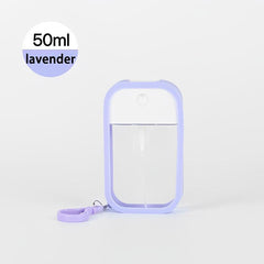 Refillable Portable Spray Bottle with Keychain for Hand Sanitizer and Fragrance