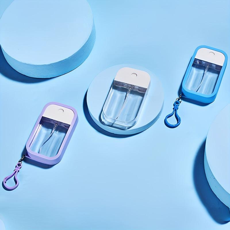 Refillable Portable Spray Bottle with Keychain for Hand Sanitizer and Fragrance