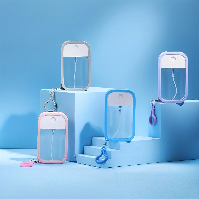 Refillable Portable Spray Bottle with Keychain for Hand Sanitizer and Fragrance